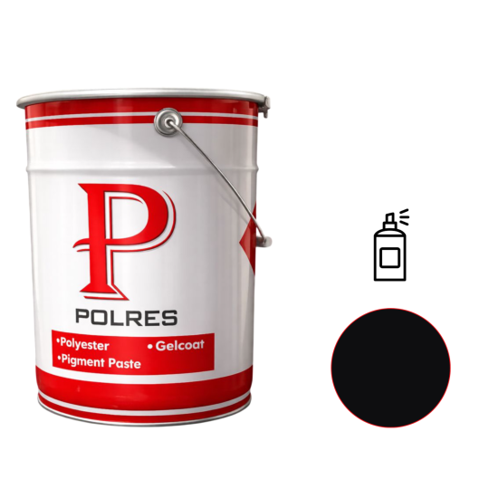 Гелькоут Polres ISO PRE-365 TT UV RAL 9005 (черный) спрей